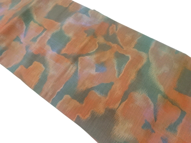 抽象模様織出し名古屋帯